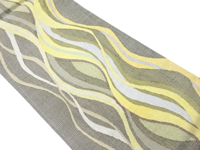 着物・帯 ] - 袋帯 リサイクル よろけ縞模様織出し全通袋帯 | 宗 sou